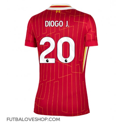 Dres Liverpool Diogo Jota #20 Domáci pre Ženy 2024-25 Krátky Rukáv